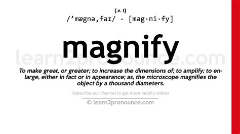 magnify in tagalog|MAGNIFY Meaning in Tagalog .